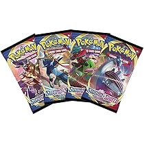 Pokémon Sword and Shield Booster Pack Lot – 4 Sealed Packs