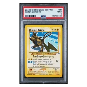 Shining Raichu – Neo Destiny #111 (PSA 9